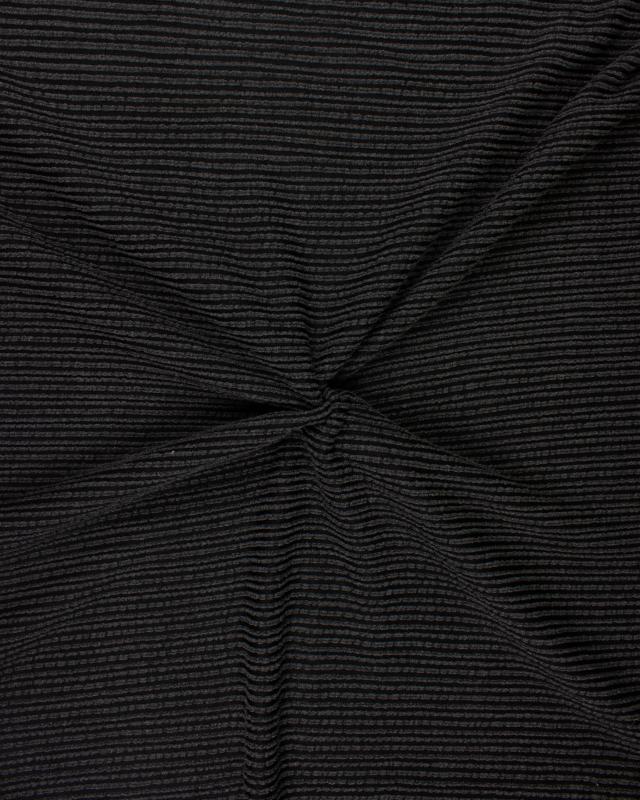 Viscose Structurée Noir - Tissushop